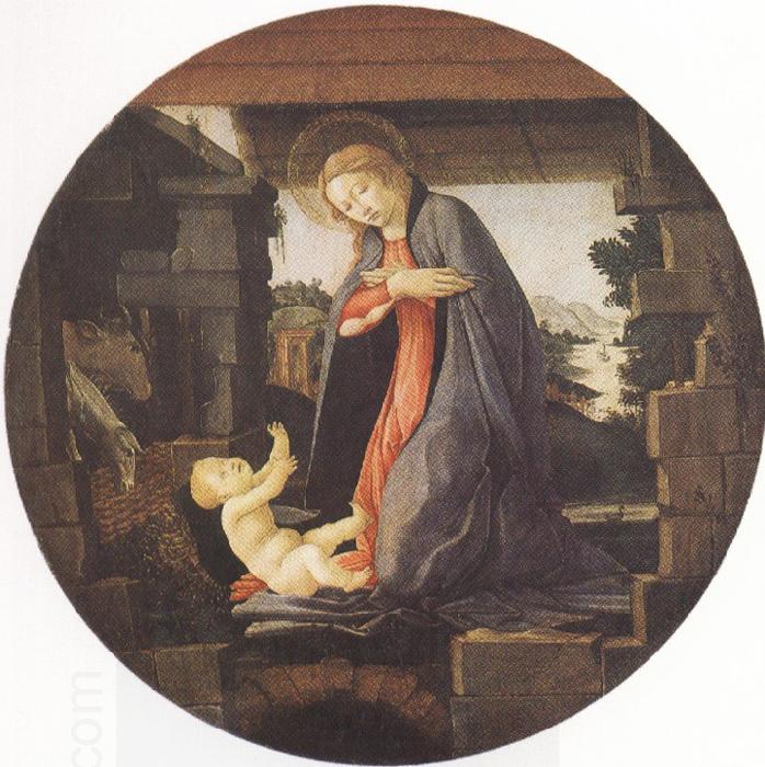 Sandro Botticelli Madonna in Adoration of the Christ Child (mk36) China oil painting art